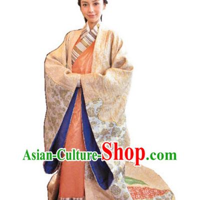 Ancient Chinese Imperial Princess Dresses and Headwear Complete Set