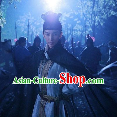 Chinese Tang Dyasty Kung Fu Suit and Mantle Complete Set