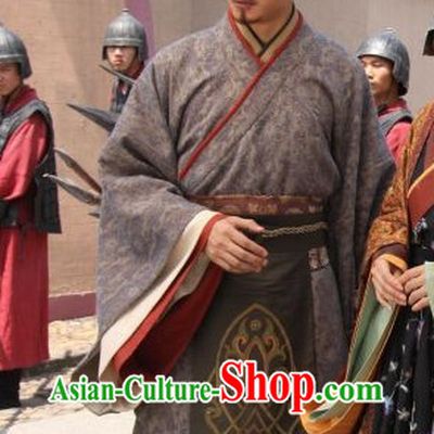 Chinese Classic Male Oriental Clothing Complete Set