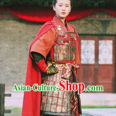 Ancient Chinese Female Superhero Armor Costumes from Movies