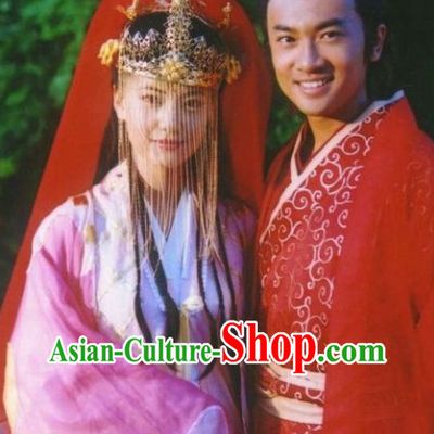 China Classical Red Wedding Dress 2 Complete Sets