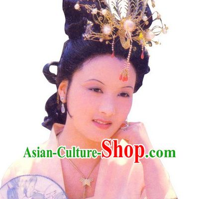 Chinese Classic Wang Xifeng Dream of Red Chamber Phoenix Coronet Film Accessories