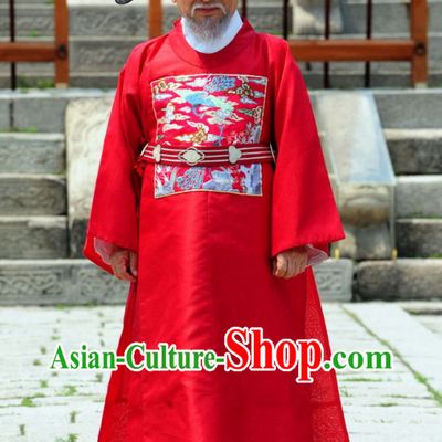 Ancient Korean Prime Minister Costume Complete Set