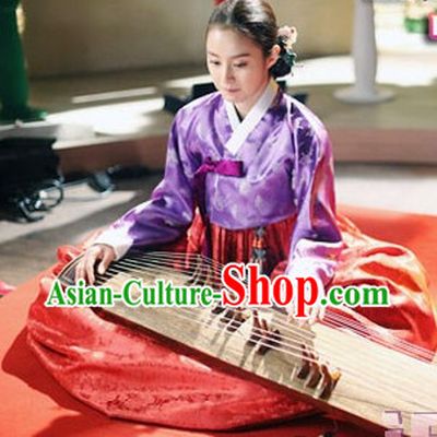 Korean Princess Hanbok Dress and Hair Accessory for Women