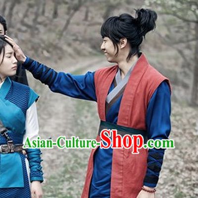 Korean TV Drama Swordsman Costumes and Headwear for Men