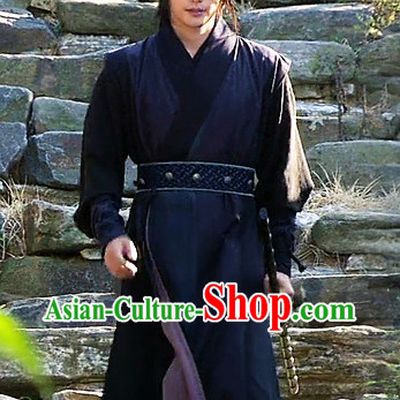Black South Korean Male Warrior Costumes
