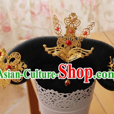 Chinese Traditional Manchu Princess Hair Jewelry