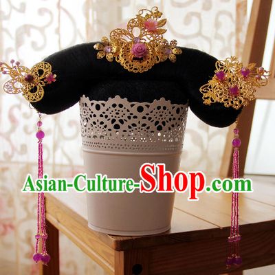 Chinese Traditional Qing Dynasty Princess Hair Decorations for Women