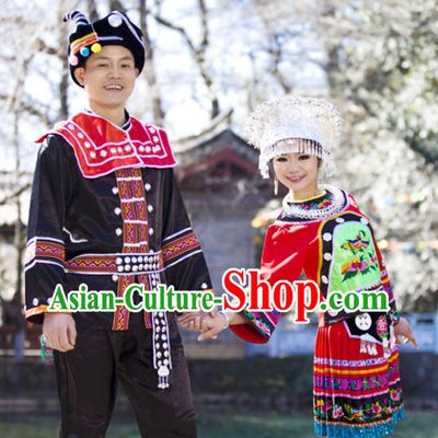 Traditional China Miao Clothes for Men and Women