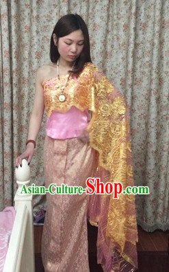 Traditional Thailand National Costume for Women Traditional Thailand National Costume for Women