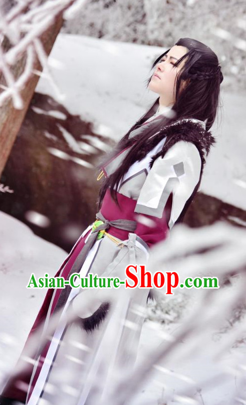 Chinese Traditional Superhero Costumes Complete Set for Men Chinese Traditional Superhero Costumes Complete Set for Men