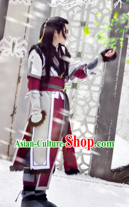 Chinese Traditional Superhero Costumes Complete Set for Men Chinese Traditional Superhero Costumes Complete Set for Men