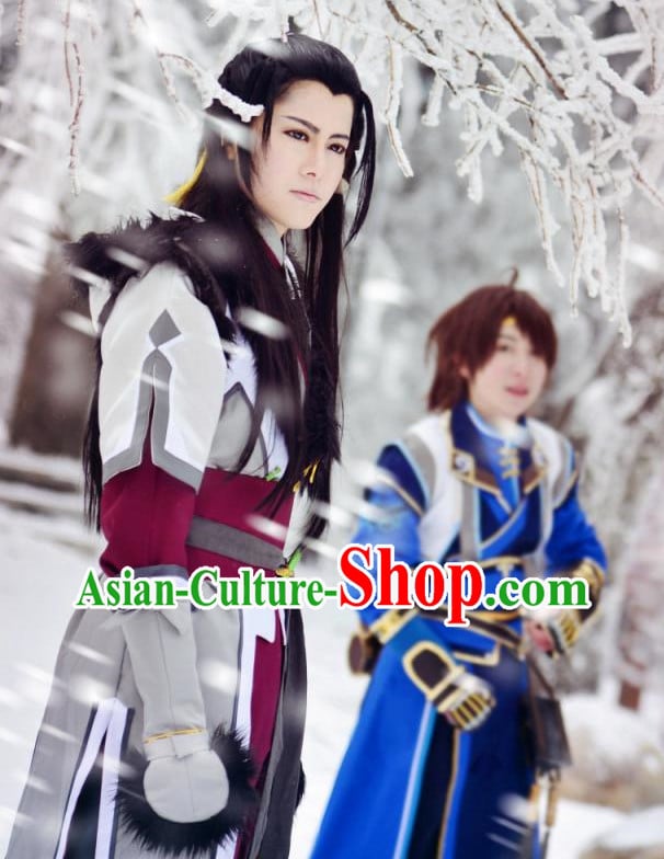 Chinese Traditional Superhero Costumes Complete Set for Men Chinese Traditional Superhero Costumes Complete Set for Men