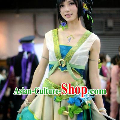 Asian Fashion Forest Princess Cosplay Costumes Full Set