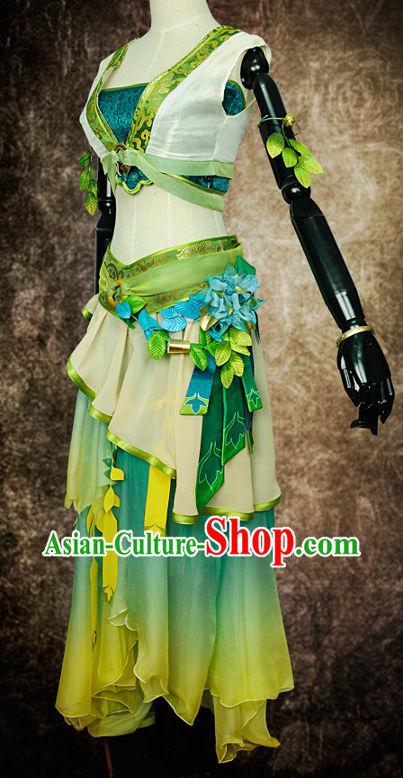 Asian Fashion Forest Princess Cosplay Costumes Full Set Asian Fashion Forest Princess Cosplay Costumes Full Set