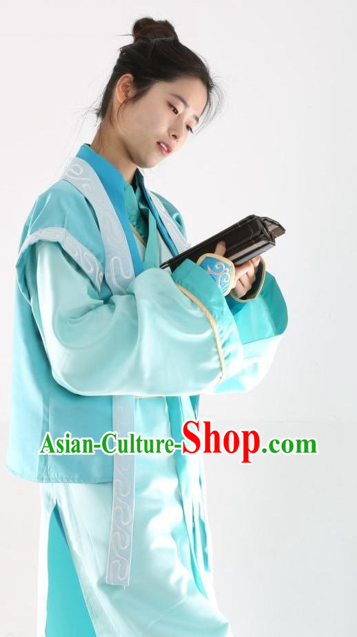 Asian Ancient Scholar Student Hanfu Dresses Complete Set Asian Ancient Scholar Student Hanfu Dresses Complete Set