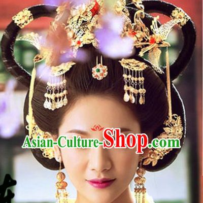 Chinese Traditional Princess Hair Accessories and Wig for Women