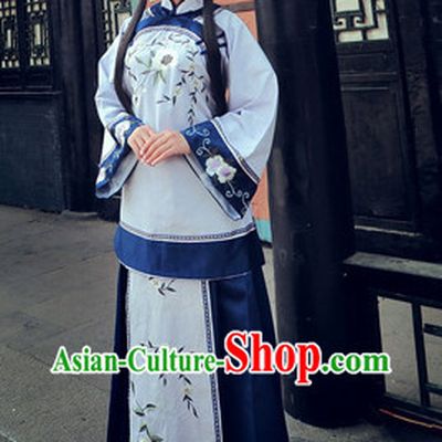 China Minguo Time Lady Mandarin Clothes Complete Set for Women