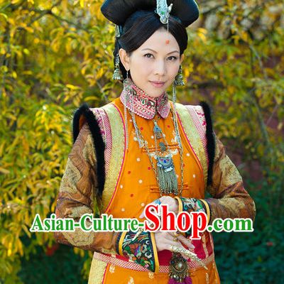 Asian Imperial Empress Clothing and Hair Jewelry Complete Set