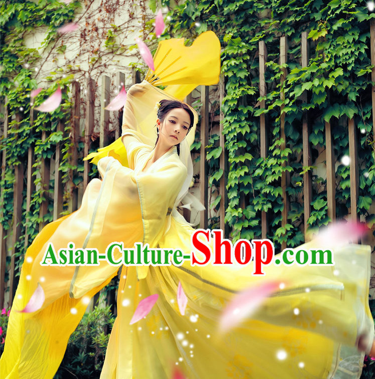 Asian Peri Yellow Costumes Complete Set Asian Peri Yellow Costumes Complete Set