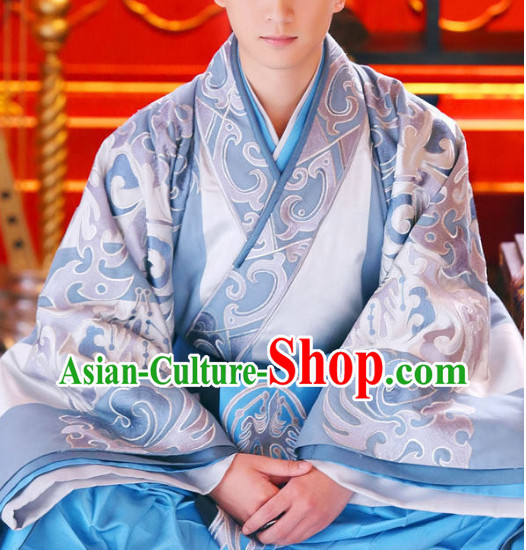 Asian Emperor Hanfu Dress Full Set for Men