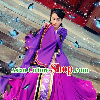 Asian Purple Queen Costumes Complete Set