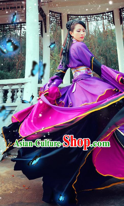 Asian Purple Princess Hanfu Costumes Asian Purple Princess Hanfu Costumes