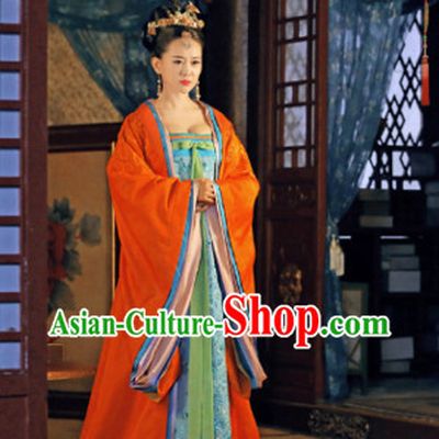Ancient China Tang Dynasty Princess Costumes and Hair Accessories