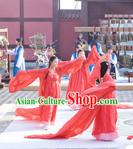 Lucky Red Asian Classical Dancing Costumes for Women Lucky Red Asian Classical Dancing Costumes for Women