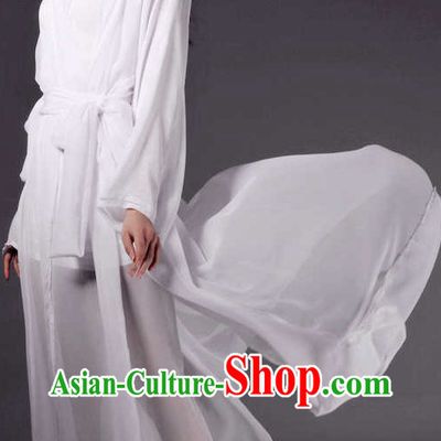 Pure White Ancient Style Costumes for Girls