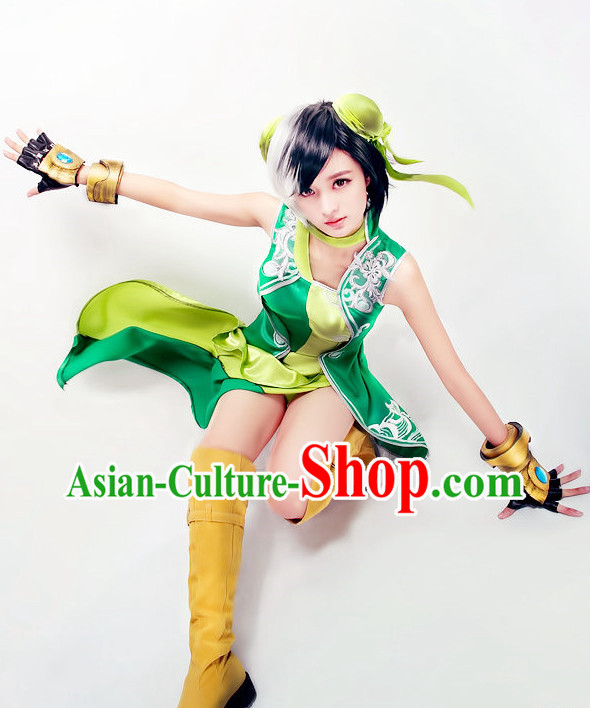 Green Sexy Numen Carnival Costumes