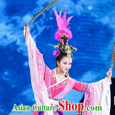 Diao Chan China Beauty Traditional Chinese Costumes and Hair Accessories