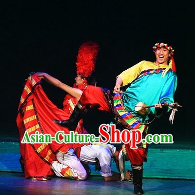 China Yunnan Lijiang Minority Ethnic Tibetan Clothing and Headwear for Men
