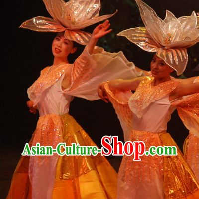China Yunnan Province Lijiang Stage Dance Costumes and Hat for Women