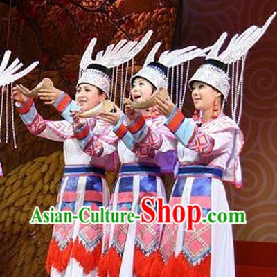 China Miao Women's Clothing and Hat