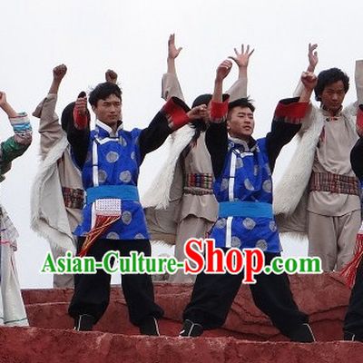 Chinese Tibetan Ethnic Men's Clothes