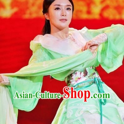 Xi Shi China Beauty Traditional Chinese Green Costumes