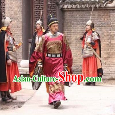 Chinese Ancient Detective Theme Photography Costumes and Hat for Men