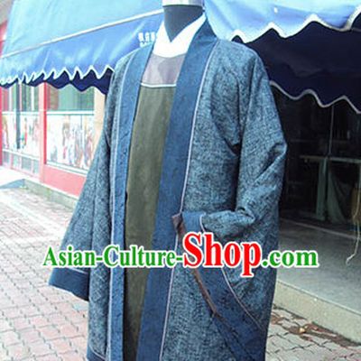 Chinese Blue Hanfu Stage Costumes