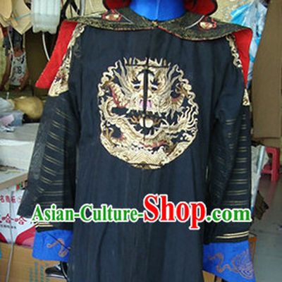 Chinese Official TV Play High Shoulder Costumes and Hat