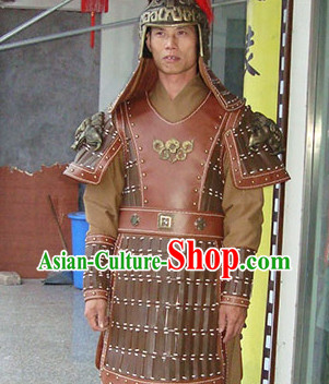 Chinese Hero TV Play Armor Costumes and Helmet