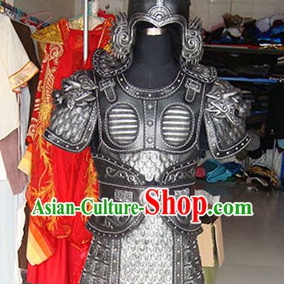 Chinese Superhero TV Play Armor Costumes and Helmet