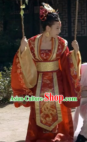Asian China Princess Red Wedding Outfit for Women Asian China Princess Red Wedding Outfit for Women