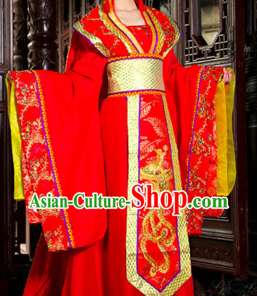 Asian China Princess Red Wedding Outfit for Women Asian China Princess Red Wedding Outfit for Women
