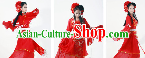 Lucky Red Classical Dancing Costumes for Girls Lucky Red Classical Dancing Costumes for Girls