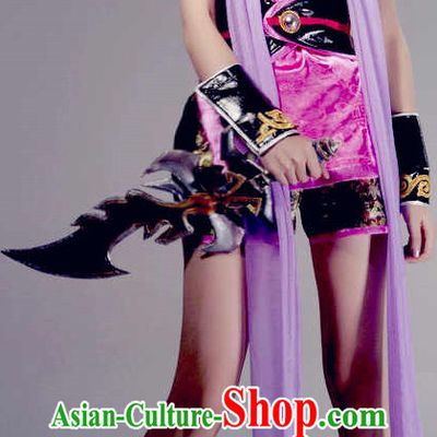 Pink Sexy Halloween Cosplay Costumes and Headwear for Women