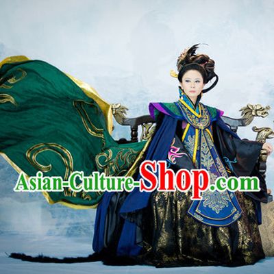 China Ancient Traditional Queen Clothing Complete Set