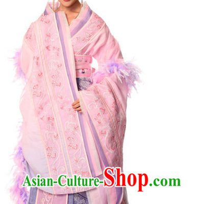 China Ancient Princess Costumes and Hair Accessories Wig Complete Set