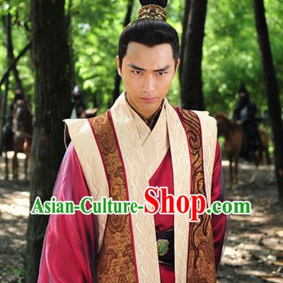 Chinese Traditional Chancellor Costumes and Coronet for Men