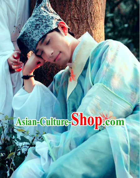 Chinese Traditional Student Costumes and Hat Chinese Traditional Student Costumes and Hat